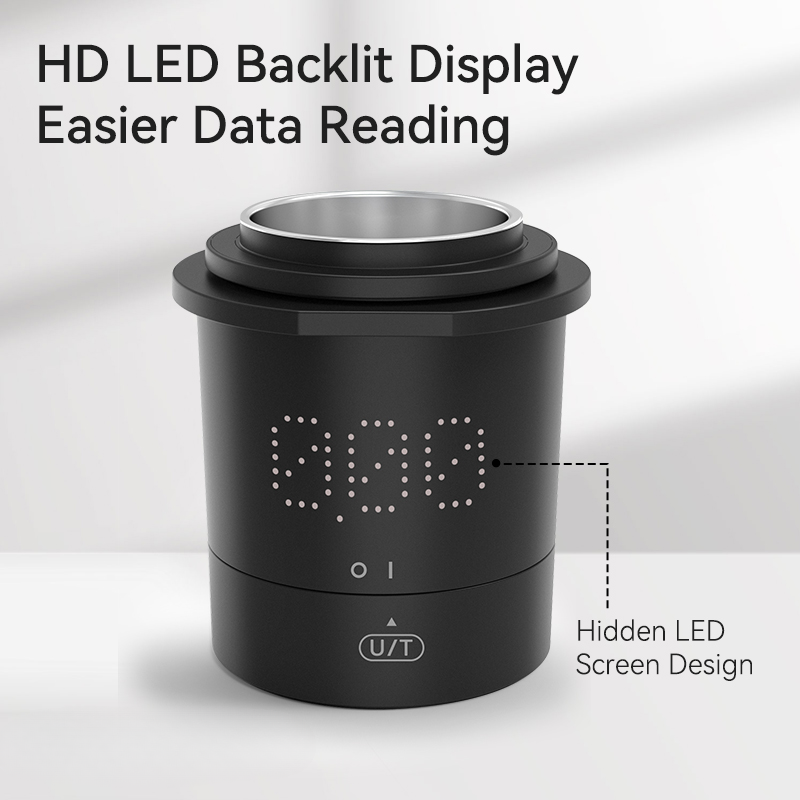 Rechargeable Coffee Dosing Cup with Built-In Scale