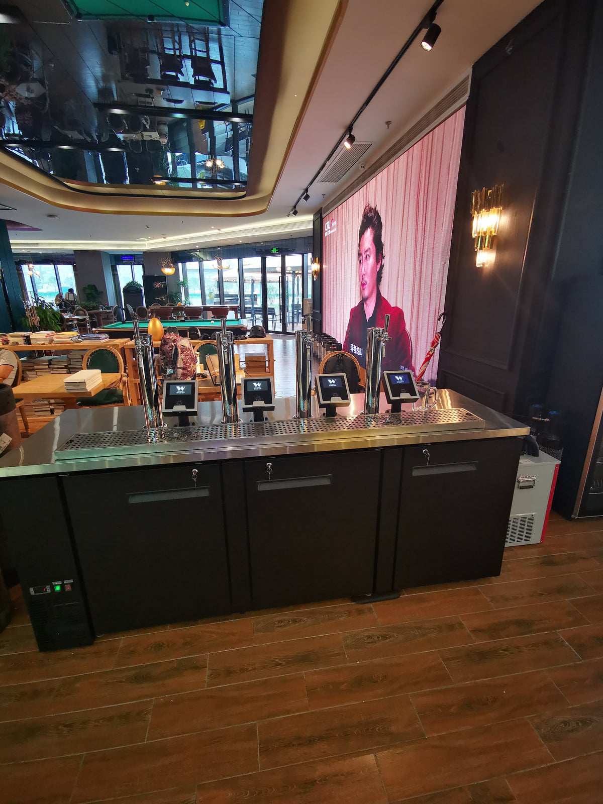 Self-Serve Beer Tap Mobile Counter — Kegerator Bar Station