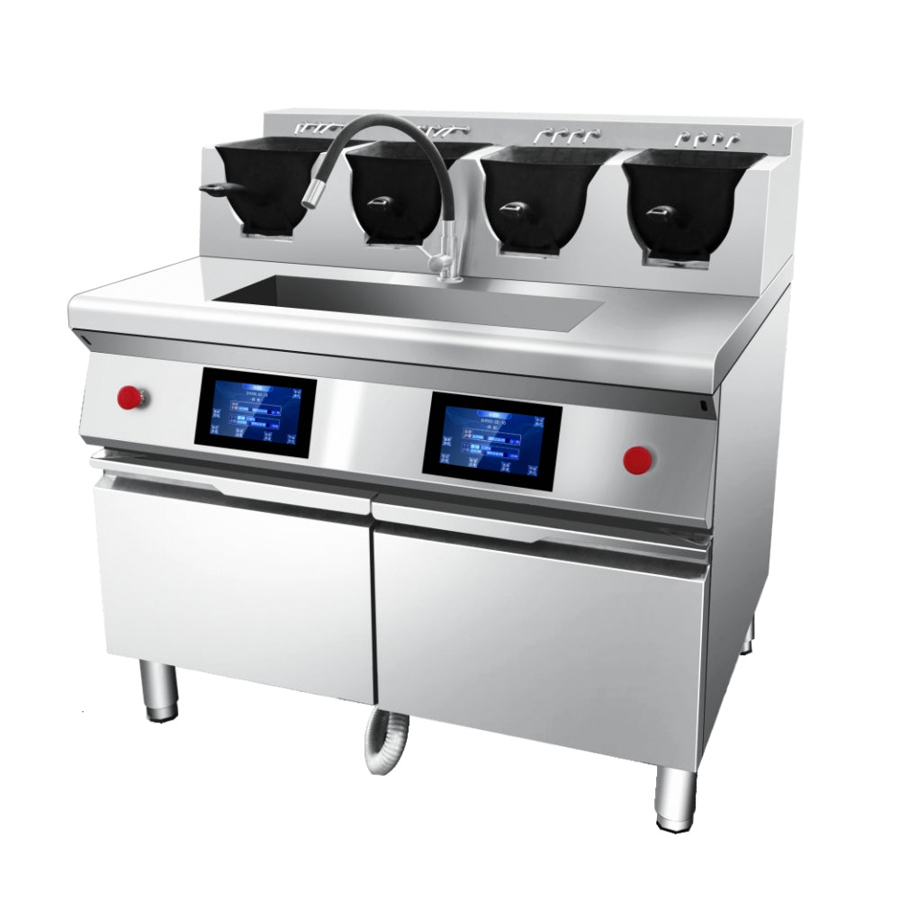 Automatic Commercial Wok Cooking Machine — U-Shape Robot Stir-Fry
