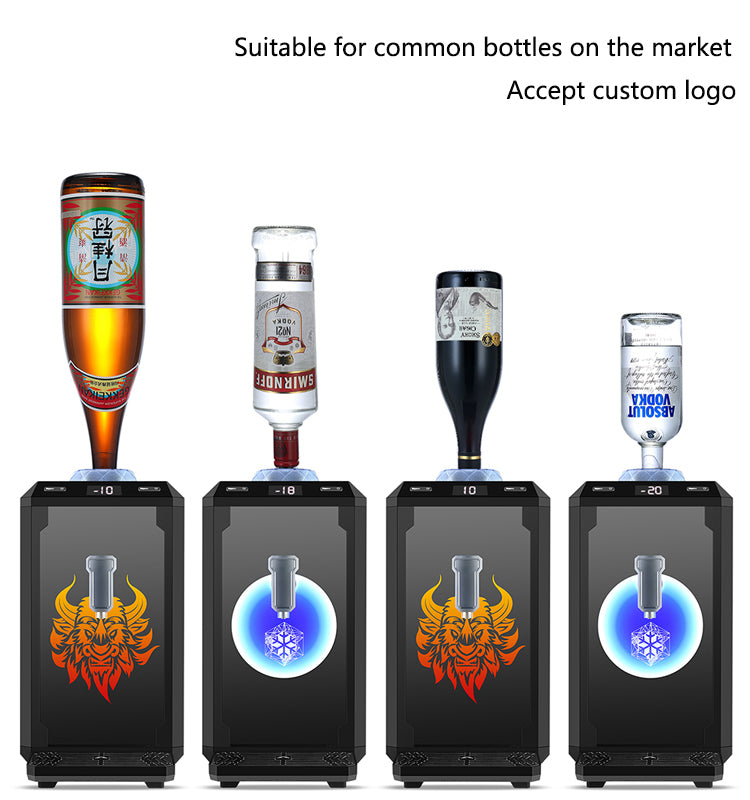 Countertop Liquor Shot Chiller — 2-Bottle, 1L Tank