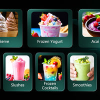 Commercial Soft Serve Ice Cream &amp; Slush Machine — 7 Flavors, 4 Cylinders image preview