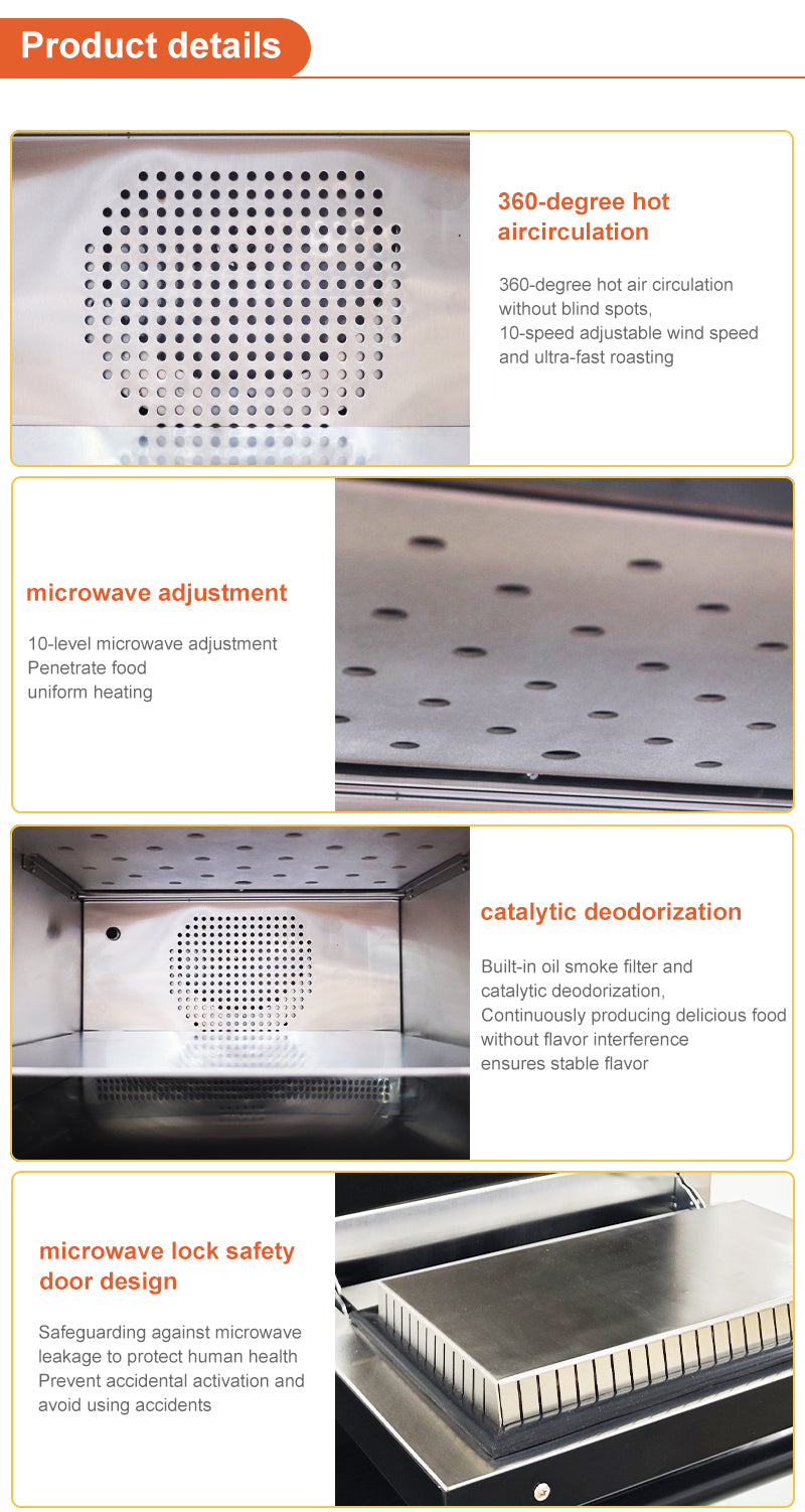 Commercial High-Speed Microwave Convection Speed Oven