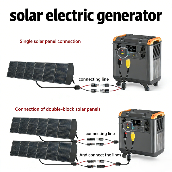 Portable Solar Power Station — 3000W, 5376Wh LiFePO4