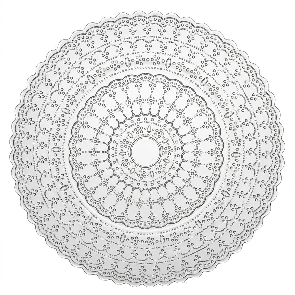 Clear Glass Charger Plate — 13-Inch Round