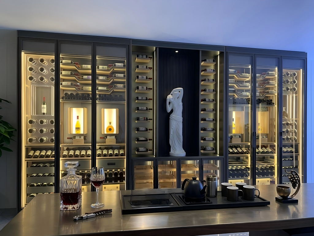 Commercial Wine Cellar Cabinet — Constant-Temperature Compressor