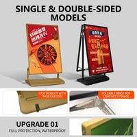 Foldable LED A-Frame Light Box — Double-Sided Sidewalk Sign image preview