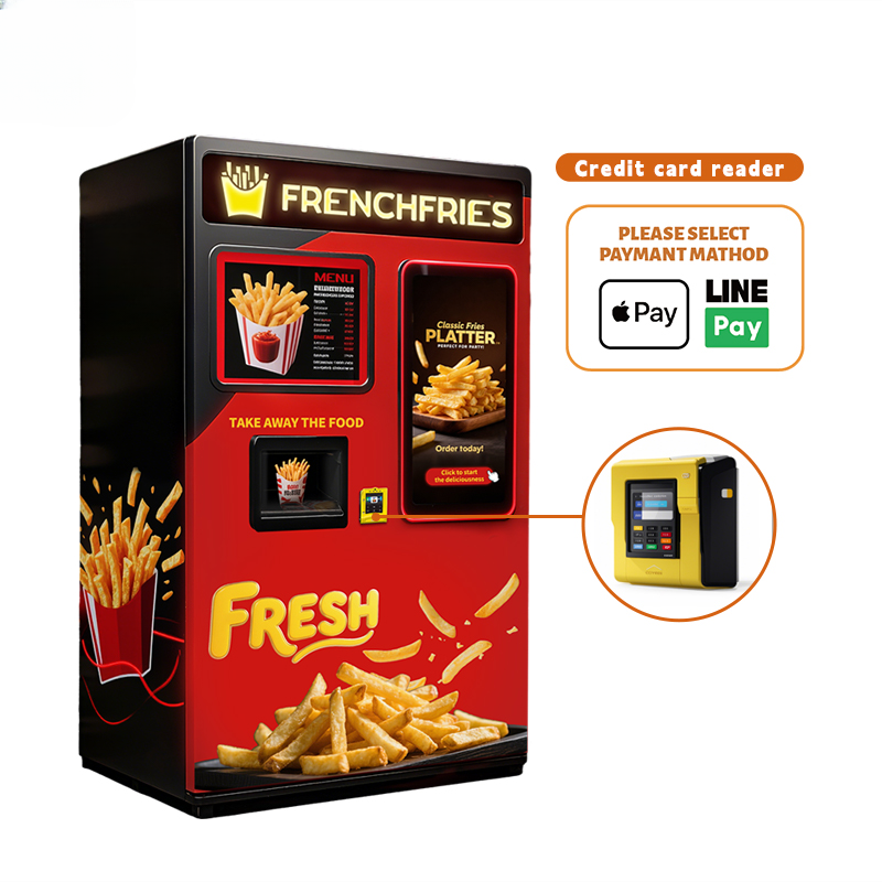 Automatic French Fry Vending Machine — 32-Inch Touchscreen