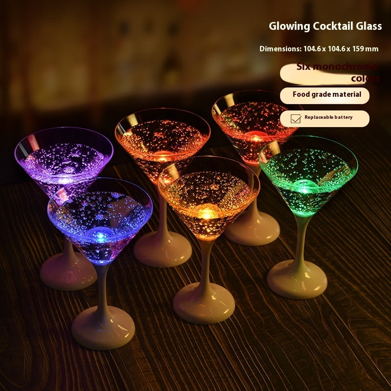 LED Illuminated Cocktail Glass Set — 6 Pieces