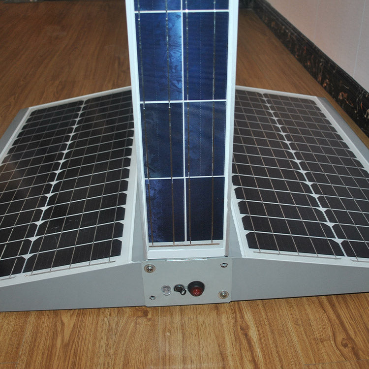 Solar-Powered Outdoor LED Light Box Sign — Double-Sided, Waterproof