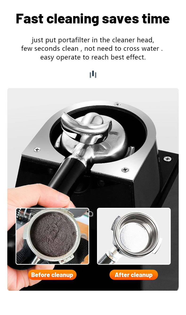 Automatic Portafilter Cleaner Machine — Commercial Countertop