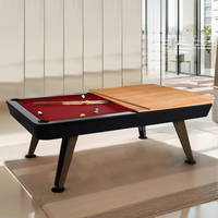 Vista previa de la imagen de Custom-Design Solid Wood Pool Table — Slate Bed Billiard Table
