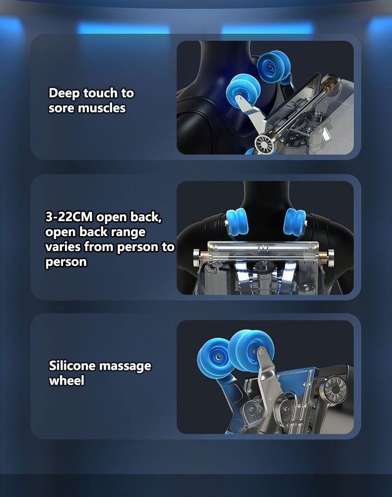 4D Zero-Gravity Full-Body Massage Chair with SL-Track Rollers
