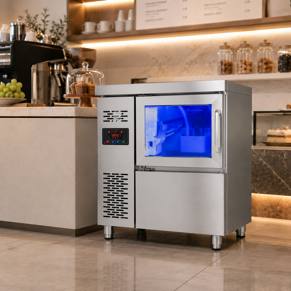 Commercial Undercounter Ice Cube Maker — 68 kg/24h
