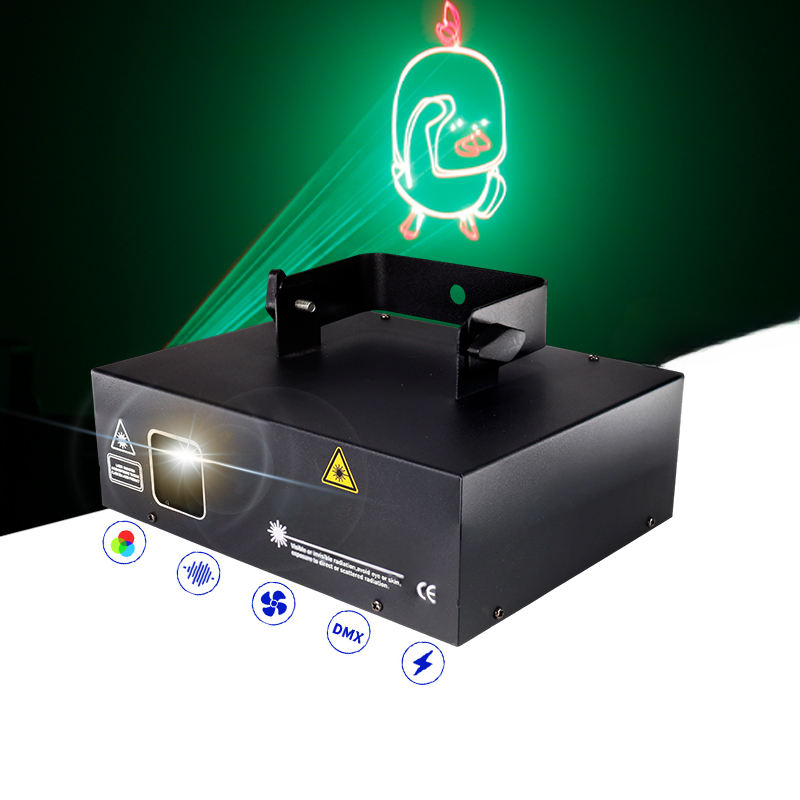 RGB Animation Laser Light — 3D DMX Stage Laser (1–3W)