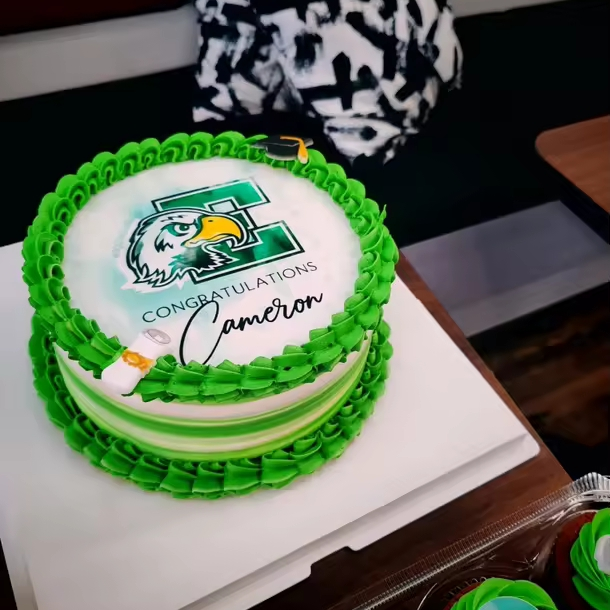 Edible ink design printed on cakes
