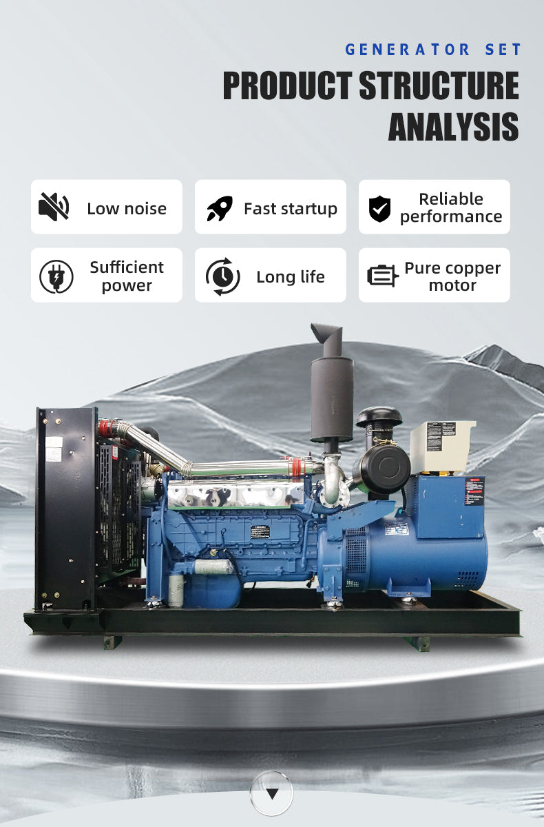 Commercial Diesel Generator Set — Electric Start, Single-Phase Standby Power