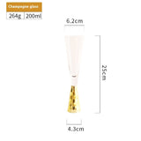 Hourglass Luxury Wine and Champagne Glasses, capacity range 200–300ml