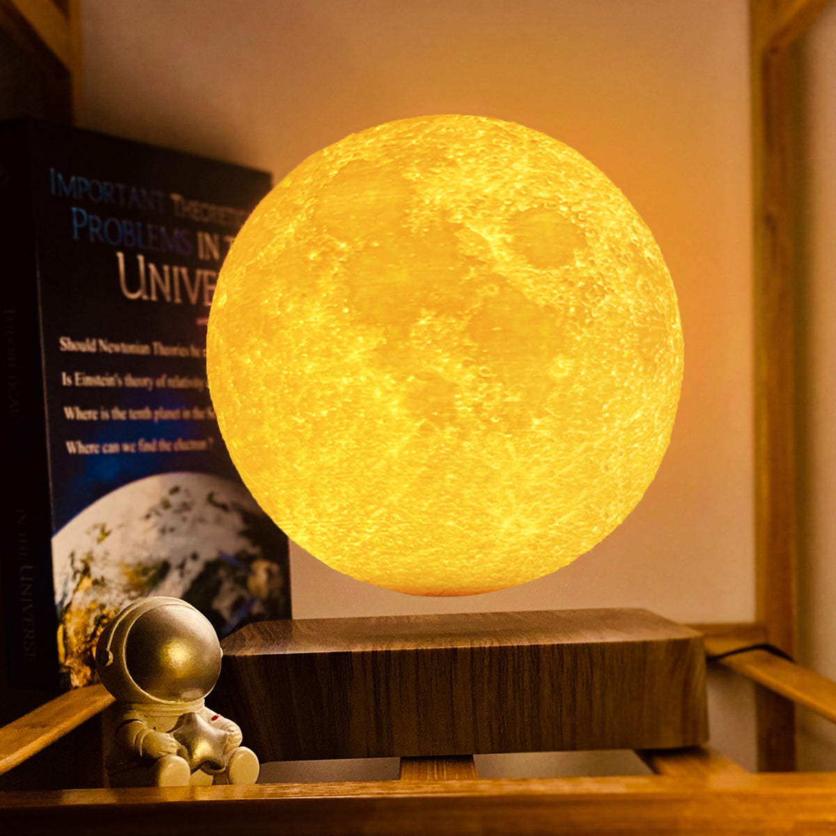 Magnetic Levitating Moon Lamp — 3D-Printed Floating Moon Light