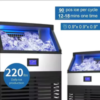 Commercial Automatic Cube Ice Maker — Air-Cooled, 80-120 kg/Day image preview