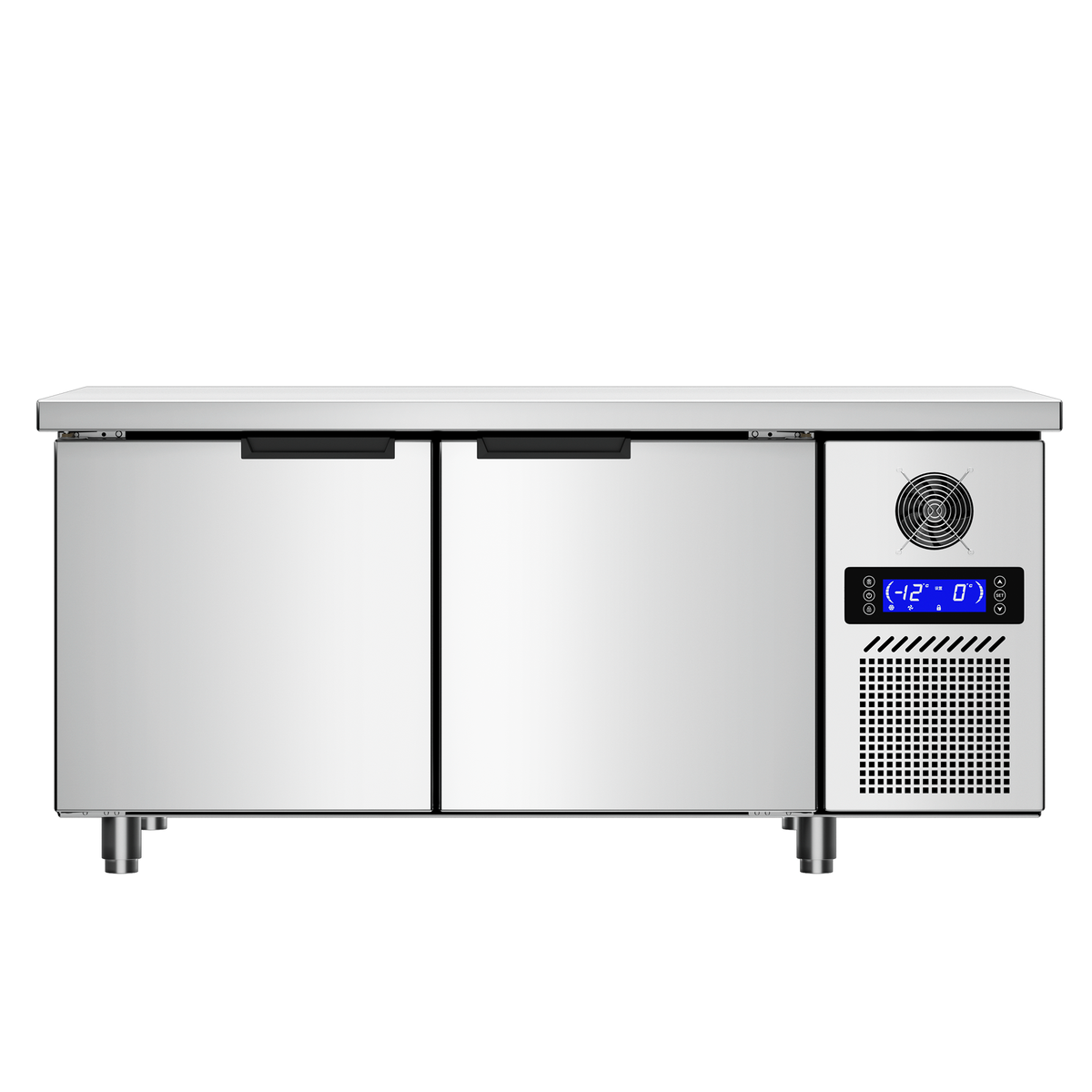 Commercial Undercounter Worktop Refrigerator & Freezer — Stainless Steel