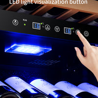 Dual-Zone Compressor Wine Cooler — 59-Bottle, Humidity Controlled image preview