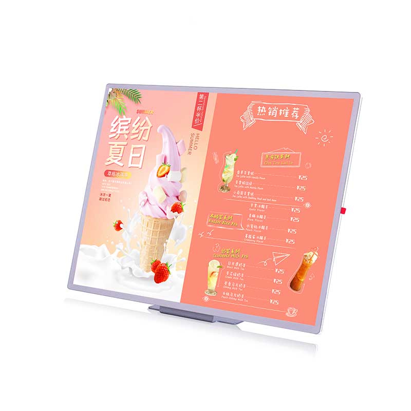 Slim LED Menu Light Box — Aluminum Snap Frame, A2
