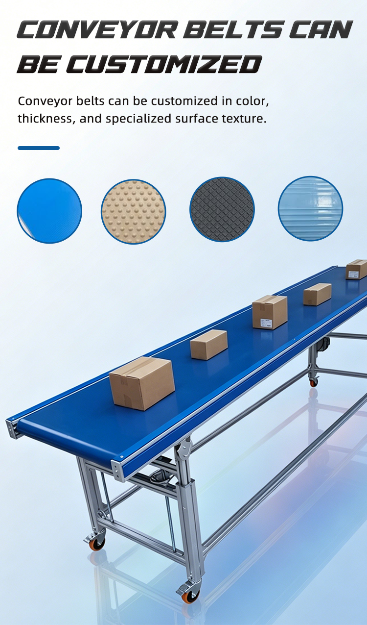 Food-Grade Stainless Steel Belt Conveyor — PU Belt Processing Line