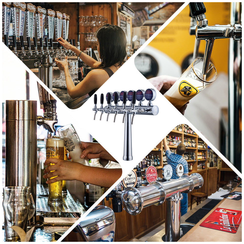 6-Tap Beer Tower Dispenser