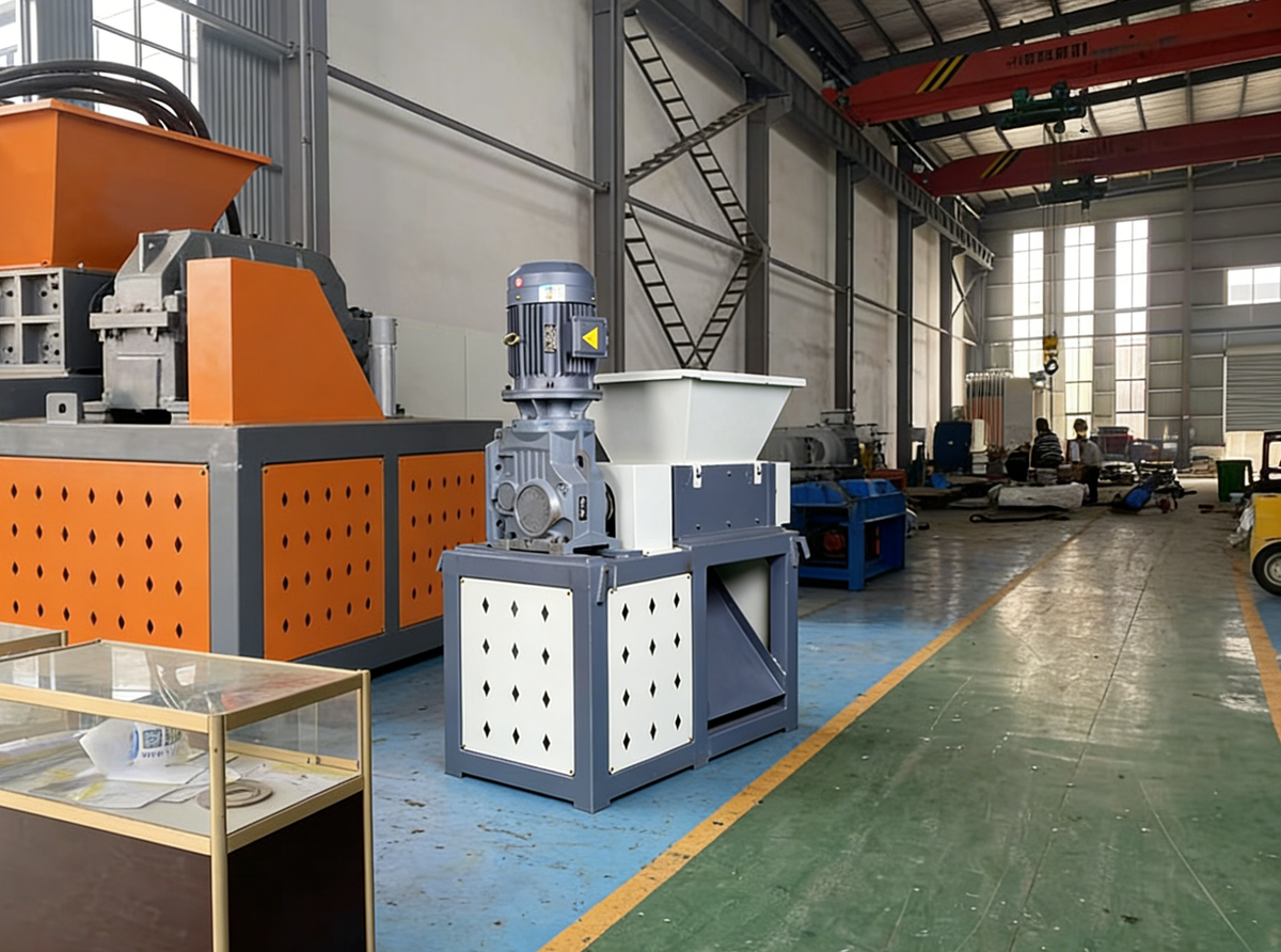 Industrial Dual-Shaft Food Waste Shredder — 3–7.5 kW
