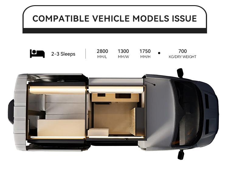 Equipo modular de camperización — módulo camper extraíble