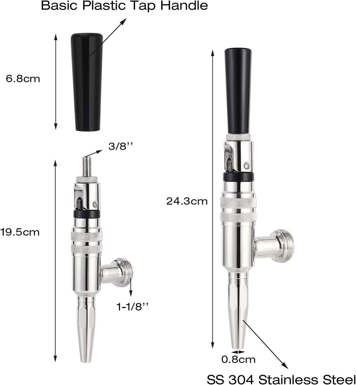 Nitro Stout Beer Faucet