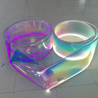 LED Glowing Ceiling Drapery — Translucent Wedding &amp; Event Fabric image preview