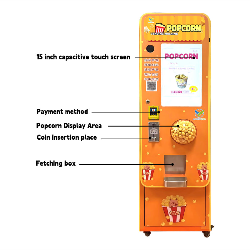 Commercial Touchscreen Popcorn Vending Machine