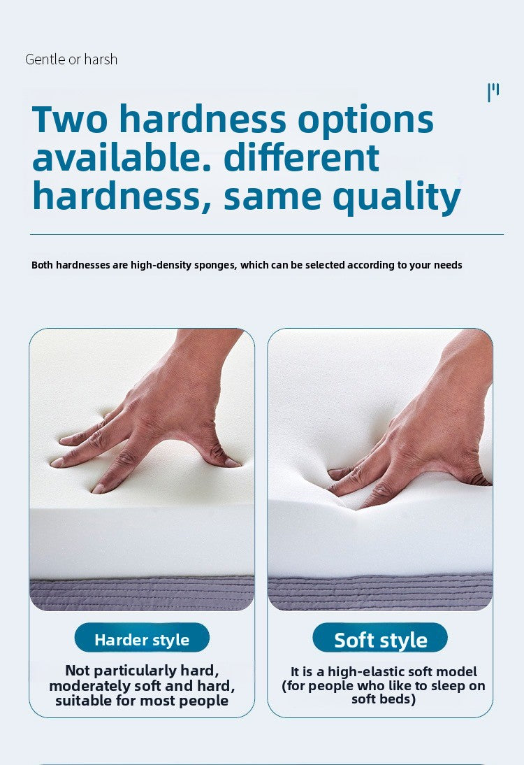 Foldable High-Density Foam Mattress Topper — Medium Firmness