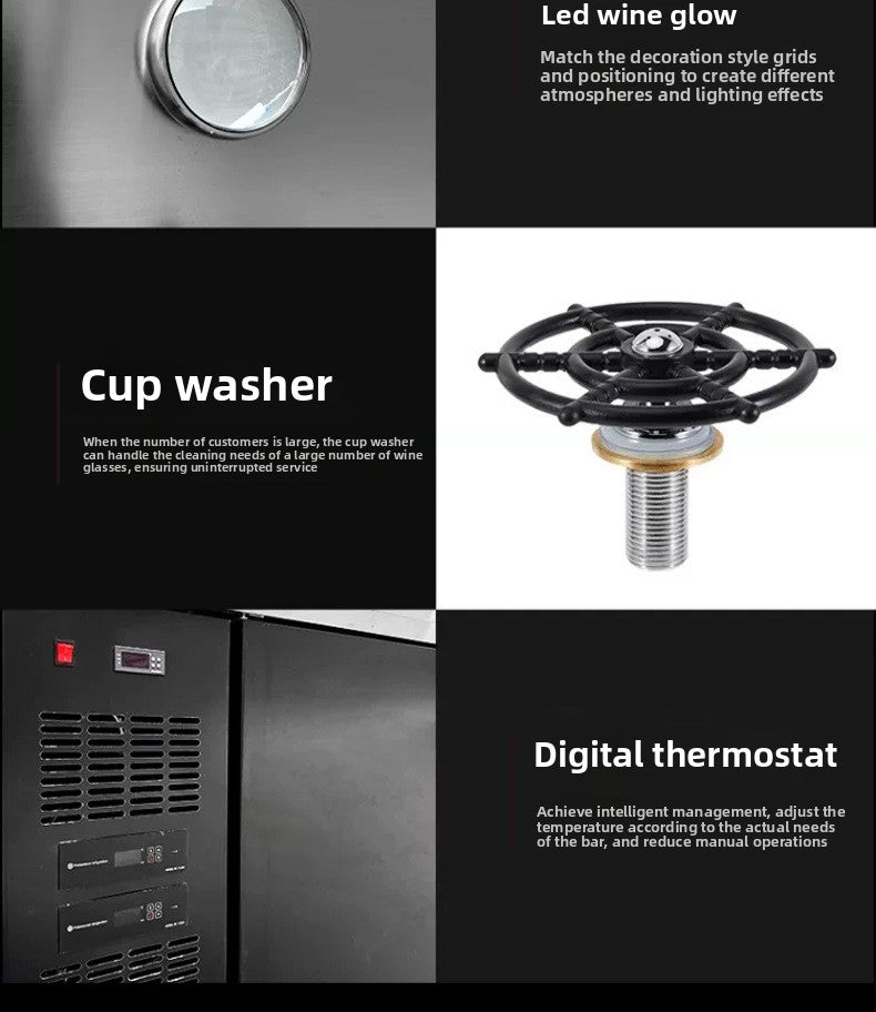 Commercial Draft Beer Dispenser — Air-Cooled Multi-Tap System