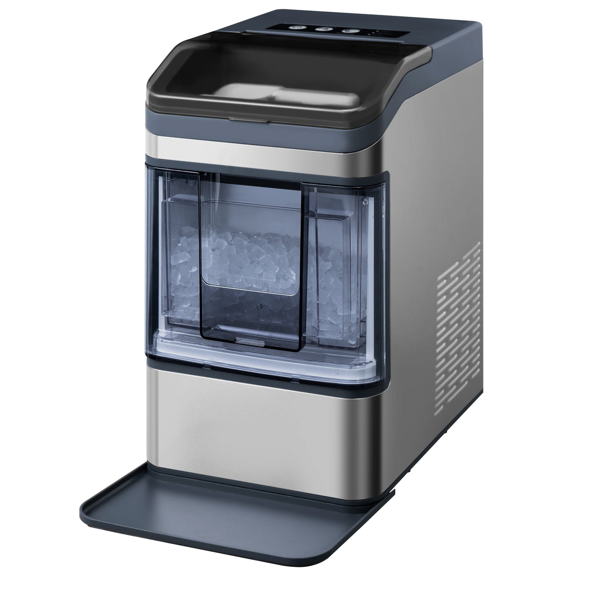 Portable Countertop Nugget Ice Maker — Stainless Steel