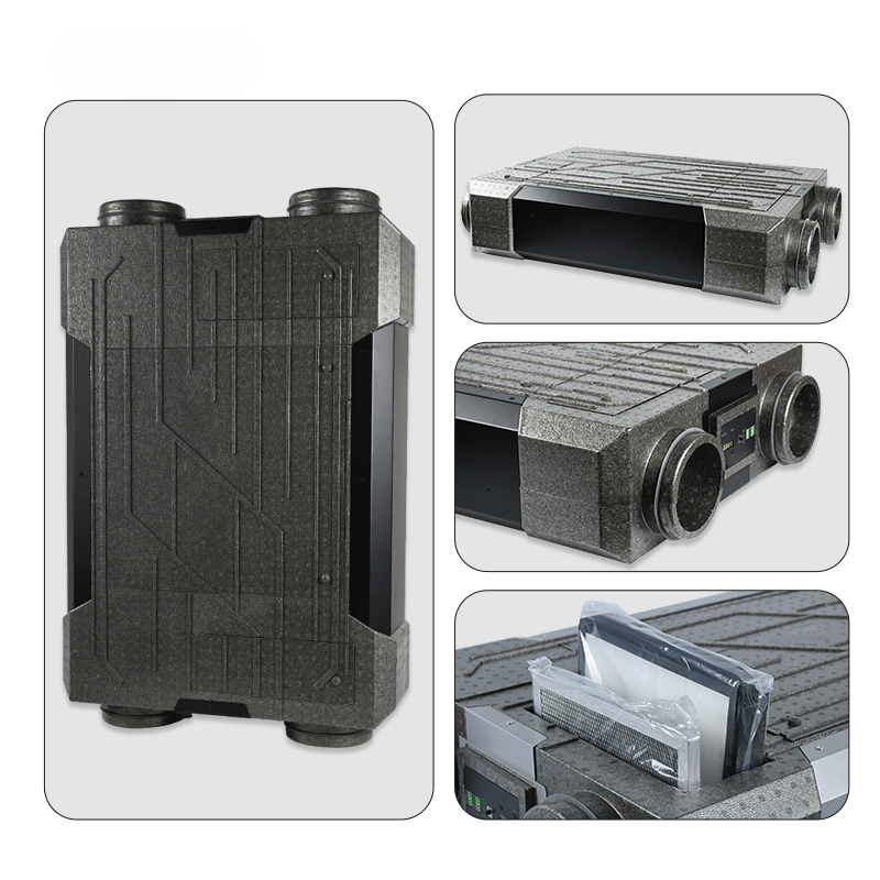 Ceiling-Mounted Heat Recovery Ventilation System with Smart Wi-Fi Control