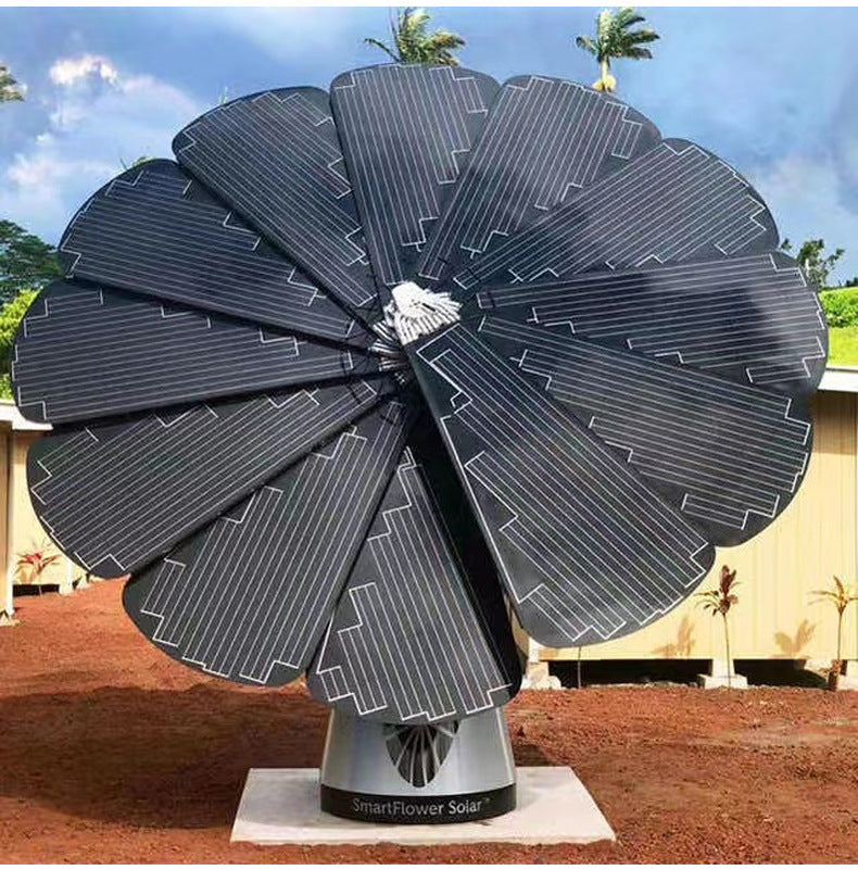 Smart Sunflower Solar Tracking System — MPPT, Battery & Inverter