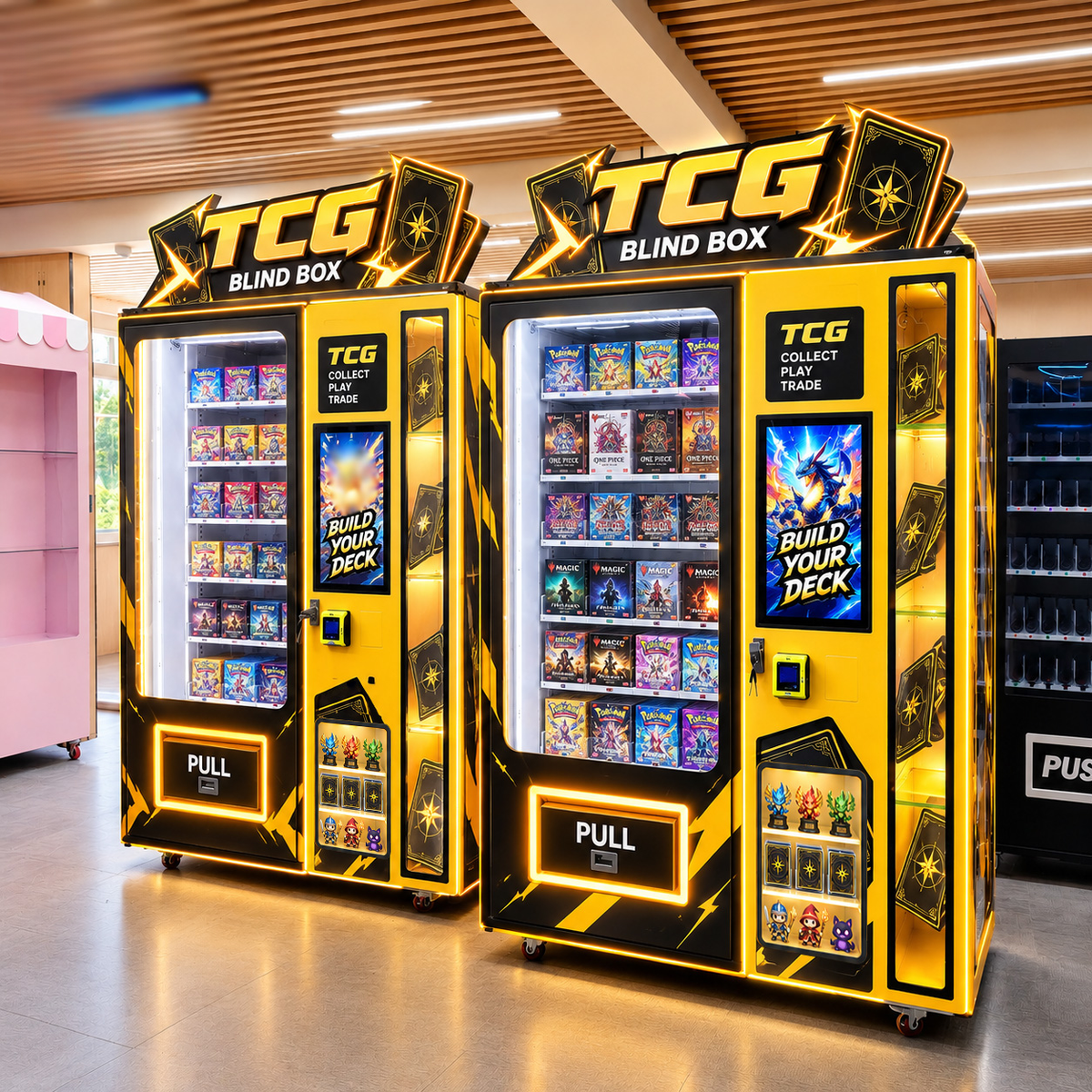 Умный вендинговый автомат для коллекционных карт TCG с картридером