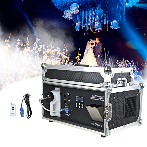Commercial Fog & Haze Machine — 1000W, DMX + LCD