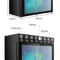 Automatic Wine Dispensing System — Lighted Stainless Steel Cooler image preview
