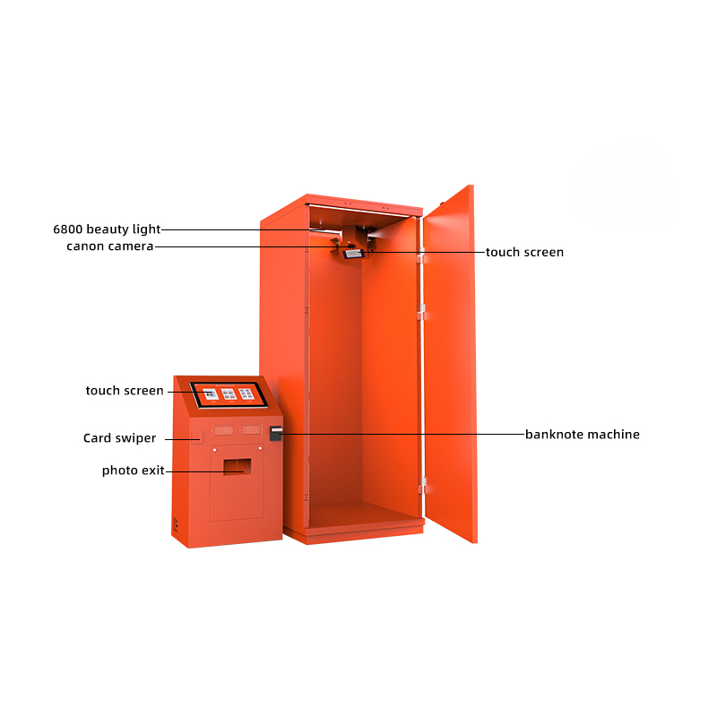 Commercial Selfie Photo Booth Machine — Touchscreen with Instant Print