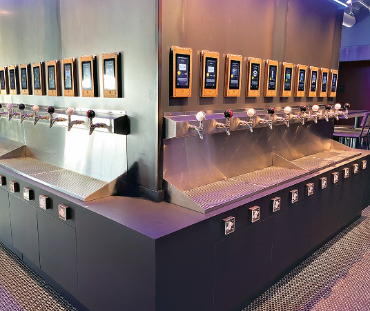 Self-Serve Beer Tap Dispenser with Built-In Refrigeration — 16-Keg