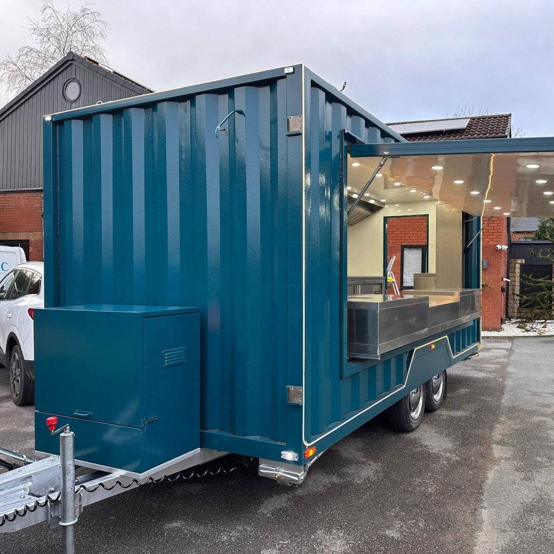 Container-Style Mobile Food Trailer — Custom Concession Build