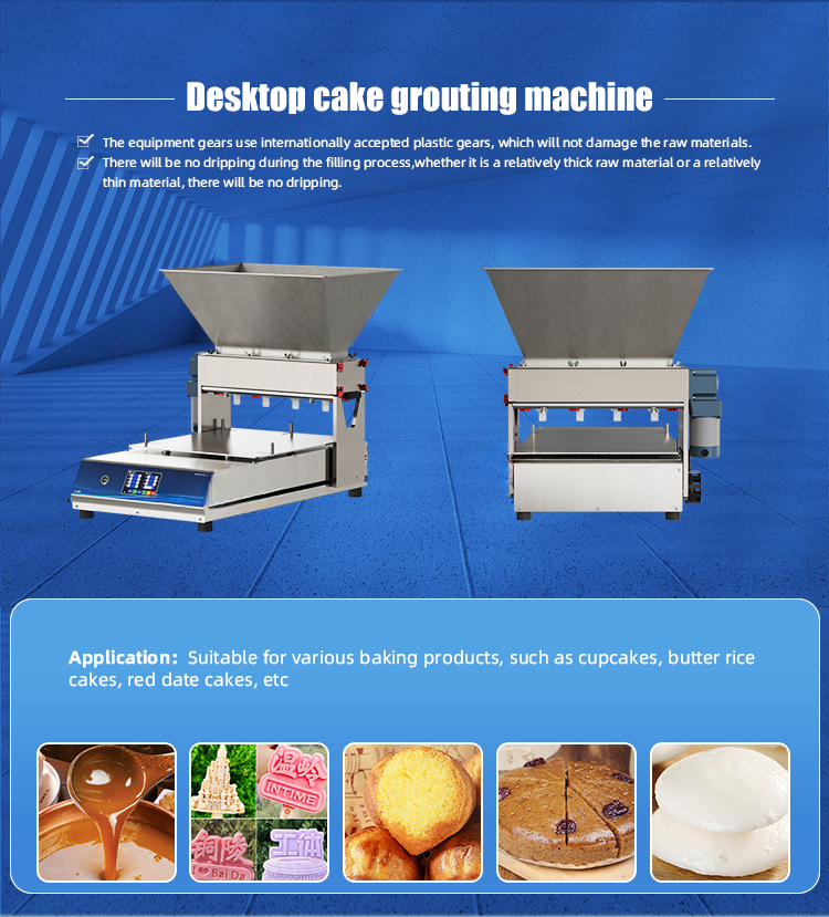 Desktop cake grouting machine — overview
