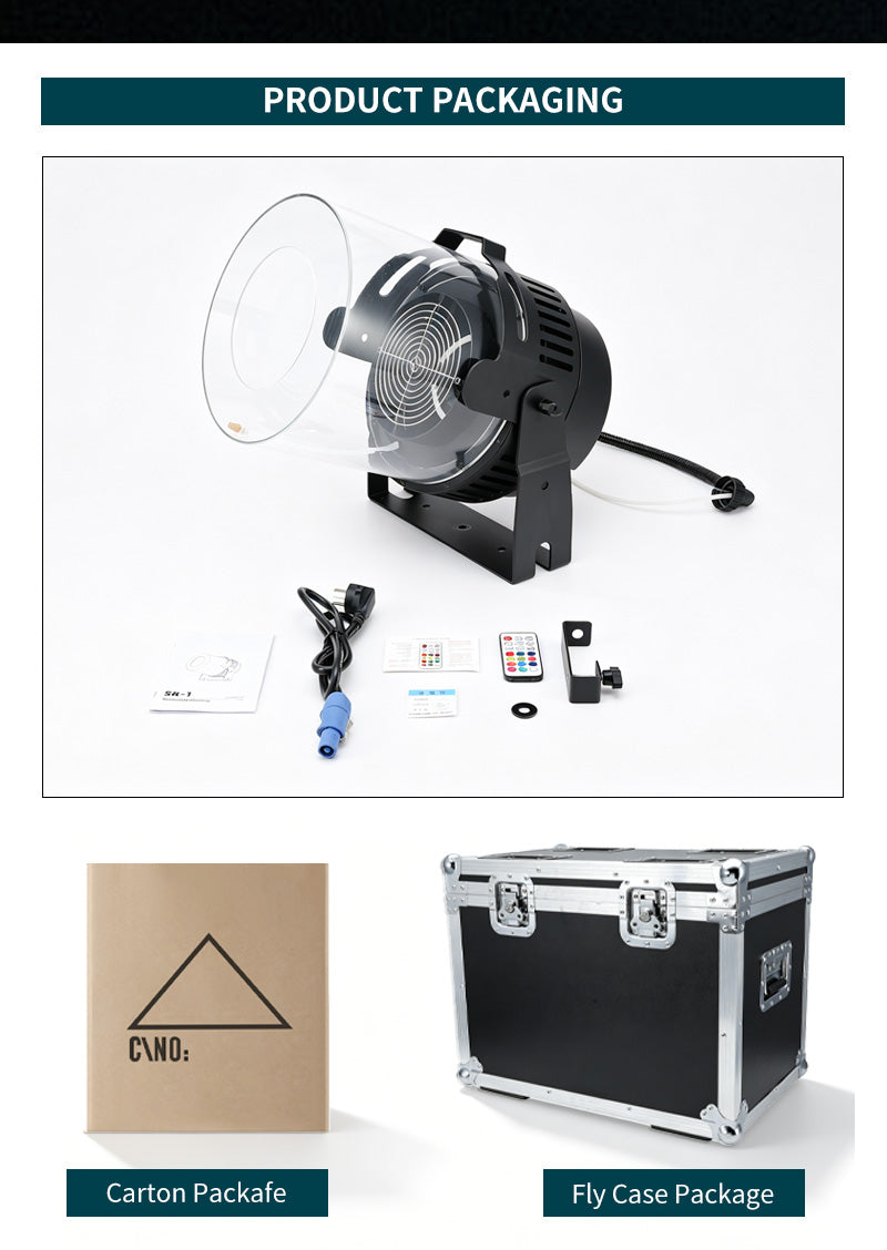 DMX512 Smoke Ring Machine — Fog Vortex Cannon for Stage & DJ