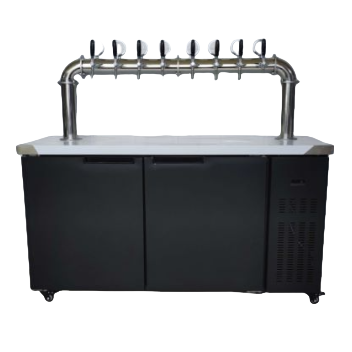 Commercial Draft Beer Dispenser — Air-Cooled Kegerator with Tap