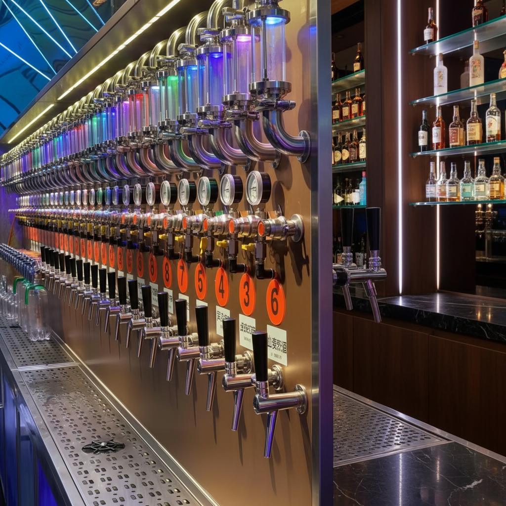Commercial All-in-One Craft Beer Wall Dispenser — Integrated Tap & Cooling