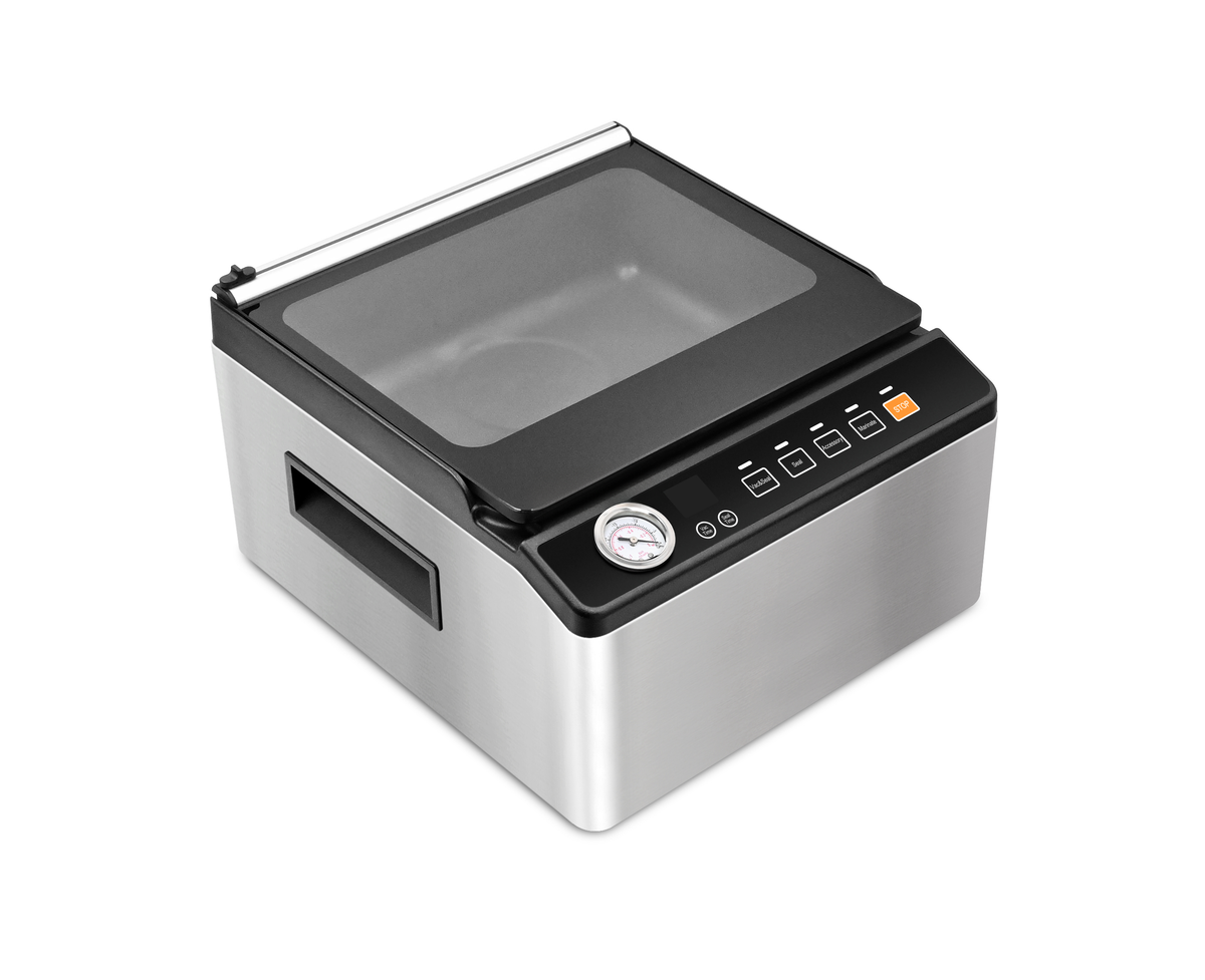 Commercial Stainless Steel Vacuum Sealer with Built-In Cutter