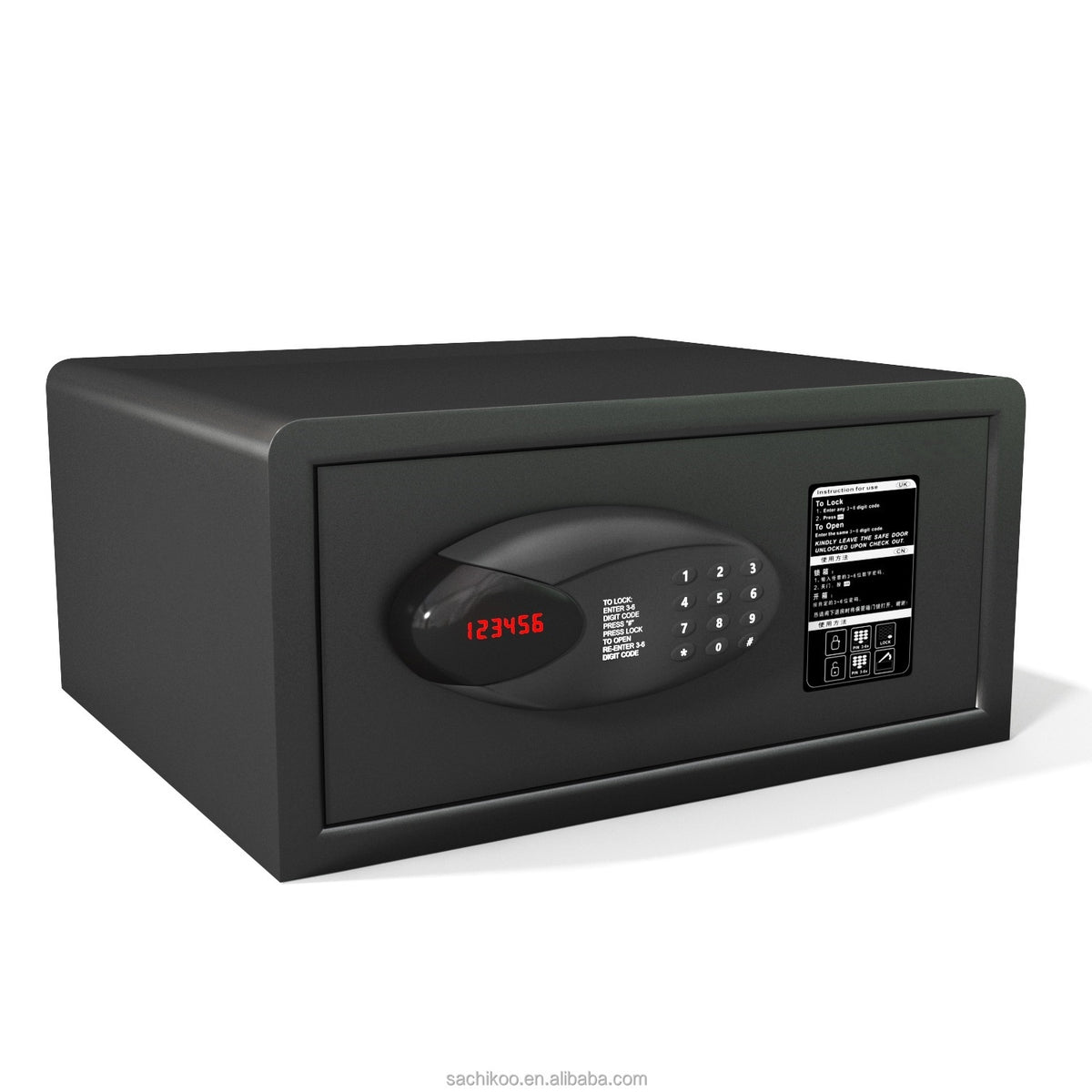 Fireproof Wall Safe with Electronic Lock — Hotel & Office